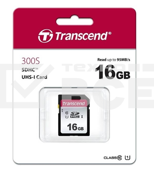 Флеш карта SD 16Gb Transcend SDHC UHS-I U1