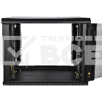 Шкаф телеком. настенный разборный 6U (600х350) дверь стекло,цвет черный (ШРН-Э-6.350-9005) (1 коробка), фото4