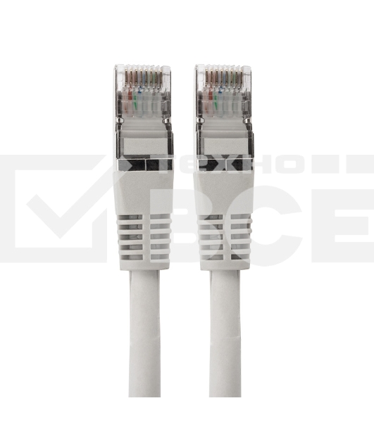 Rexant Пaтч-корд F/UTP, категория 6, RJ45-RJ45, экранированный, PVC серый, 1м