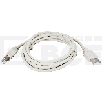 Кабель USB (шт. USB B - шт. USB A) 3 метра, серый Rexant, фото2