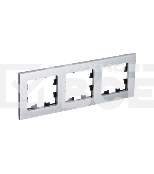 Рамка 3-м AtlasDesign Nature металл серебр. SchE ATN312103