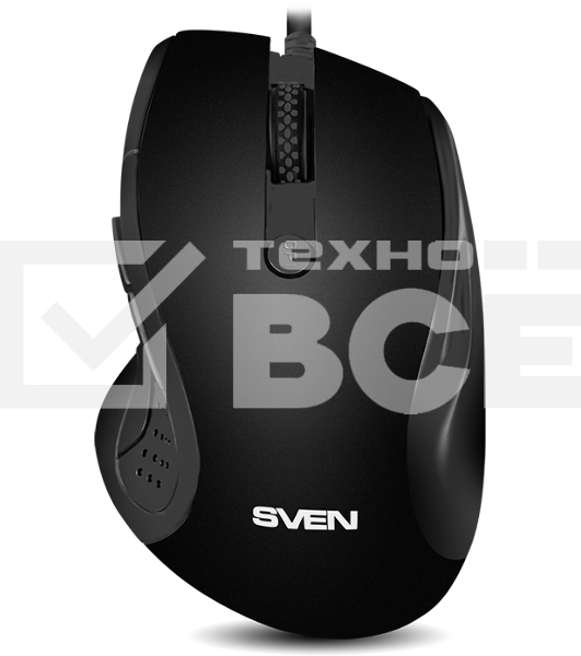 Мышь проводная SVEN RX-113 черный, 2000 dpi, USB, кнопки - 6