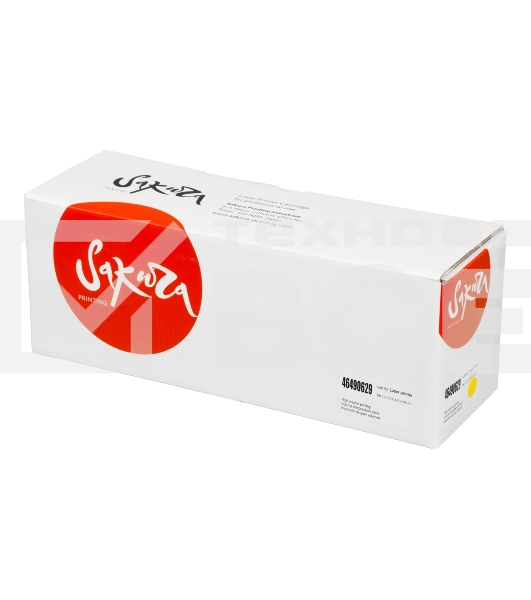 Картридж Sakura 46490629 для OKI C531DN/ C532DN/ C542DN/ MC563/ MC573, желтый, 7 000 к.