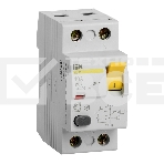 Выключатель дифференциальный УЗО Iek MDV10-2-040-300 ВД1-63 2Р 40А 300мА ИЭК, фото 1