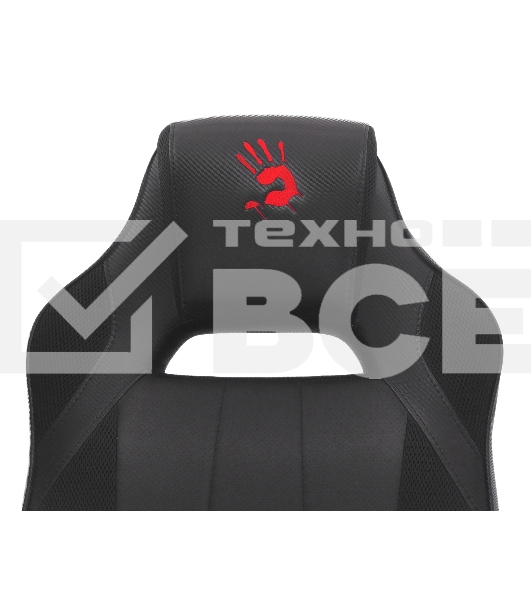 Кресло игровое A4Tech Bloody GC-200, черный, эко.кожа, крестовина пластик