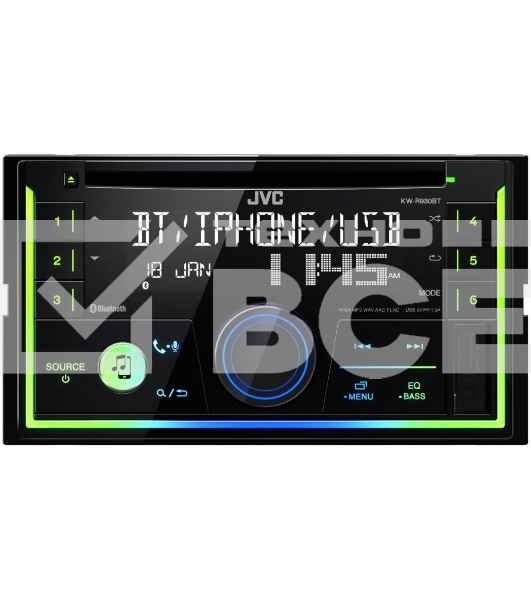 Автомагнитола JVC KW-R930BT 2DIN 4x50Вт