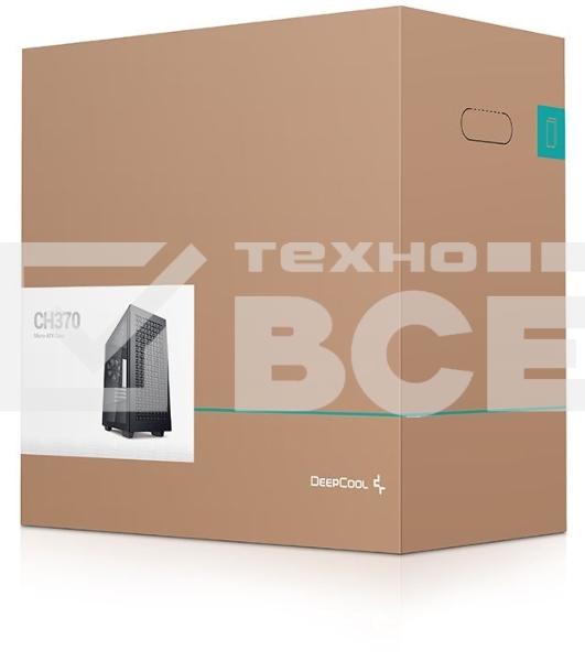 Компьютерный корпус Deepcool CH370 черный без БП mATX 1x120mm 1xUSB2.0 1xUSB3.0 audio bott PSU
