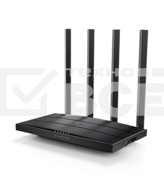 Роутер беспроводной TP-Link Archer C6U AC1200 10/100/1000BASE-TX/4G ready черный