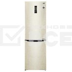 Холодильник LG GA-B419SEUL бежевый двухкамерный 223/79л морозилка снизу, No Frost, фото2