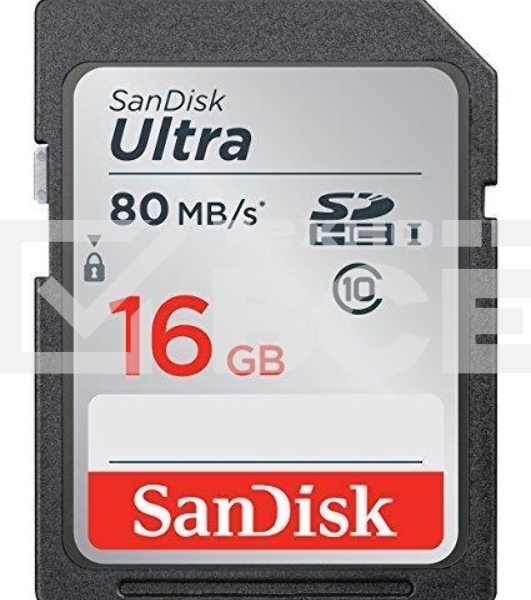 Флеш карта SDHC 16Gb Class10 Sandisk SDSDUNC-016G-GN6IN Ultra 80