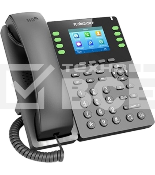 Телефон IP Flyingvoice P23GW серый (упак.:1шт)