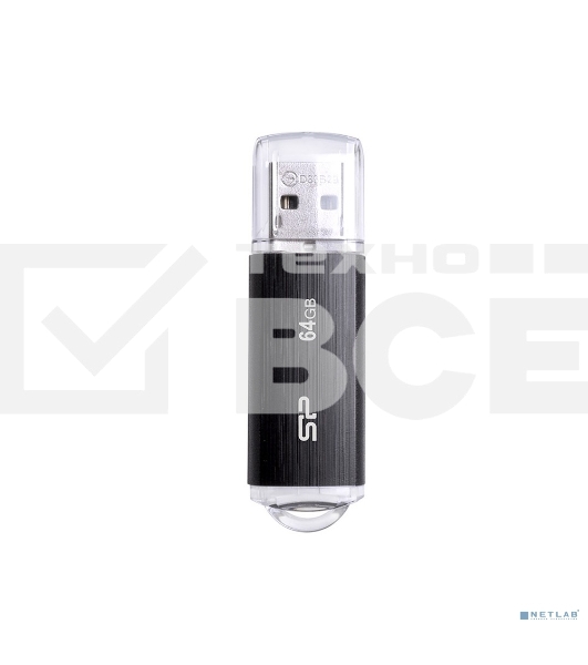 Флеш диск Silicon Power 64Gb Ultima U02 SP064GBUF2U02V1K USB2.0 черный