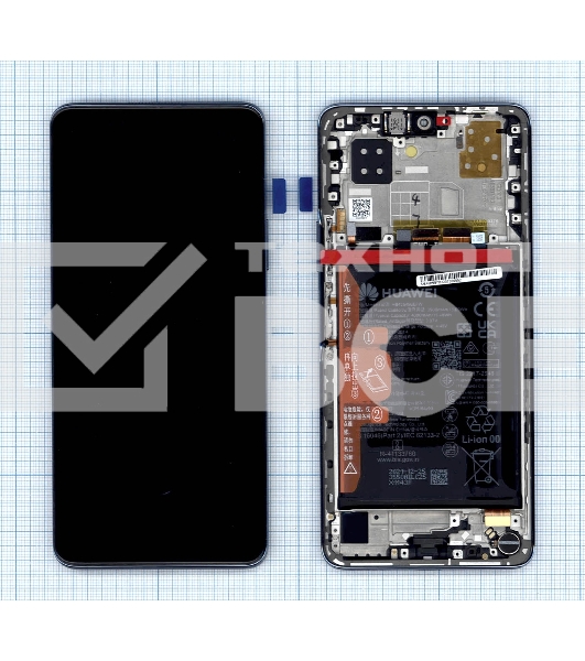 Дисплей для Huawei Nova 9 SE в сборе с тачскрином, панелью и аккумулятором (SP 02354UWB), синий
