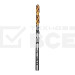 Сверло спиральное по металлу 4,5 x 80мм, Р6М5, Golden Tip, многогранная заточка Denzel, фото2