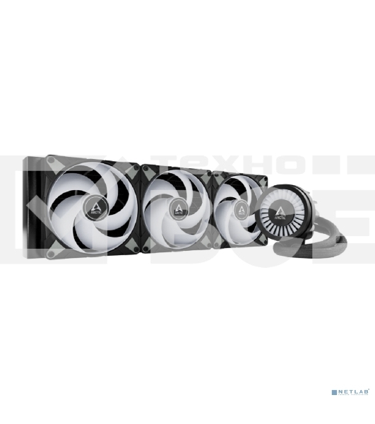Жидкостная система охлаждения Arctic Liquid Freezer III 420 A-RGB черный, 140 мм, алюминий, 2800 об/мин, 26 дБ, 4 pin, 374 Вт