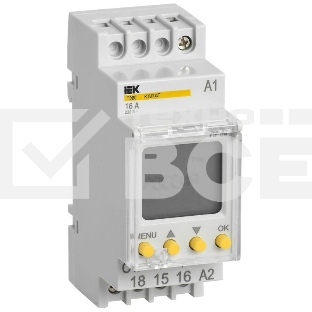 Таймер цифровой ТЭ80 16А 230В на DIN-рейку KARAT IEK MTA10-16-080