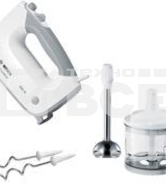Миксер ручной Bosch MFQ36480 450Вт белый/серый
