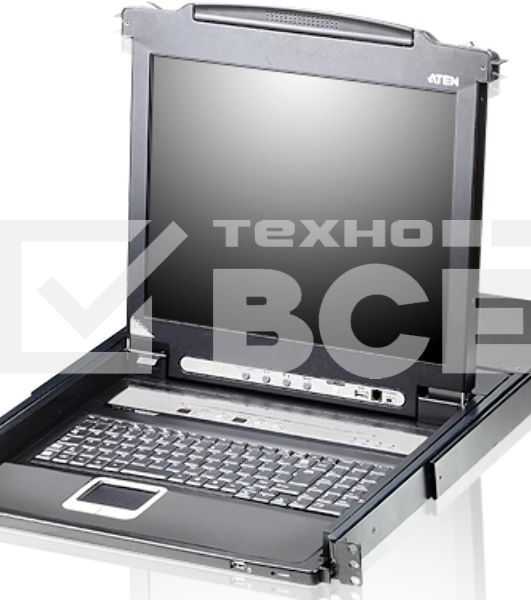 Kvm консоль ATEN SINGLE RAIL 16P PS/2-USB LCDKVMP 17INCH (CL5716MR)
