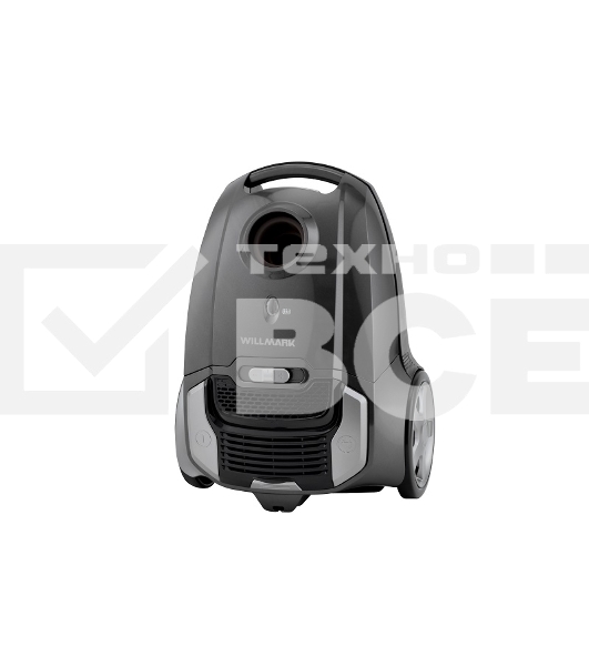 Пылесос Willmark VC-2650DBM серый, 450/2000 Вт, уборка сухая, пылесборник мешок 3 л