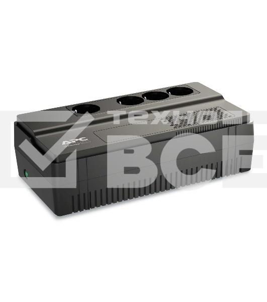 Источник бесперебойного питания APC Back-UPS BV1000I-GR 600Вт 1000ВА черный