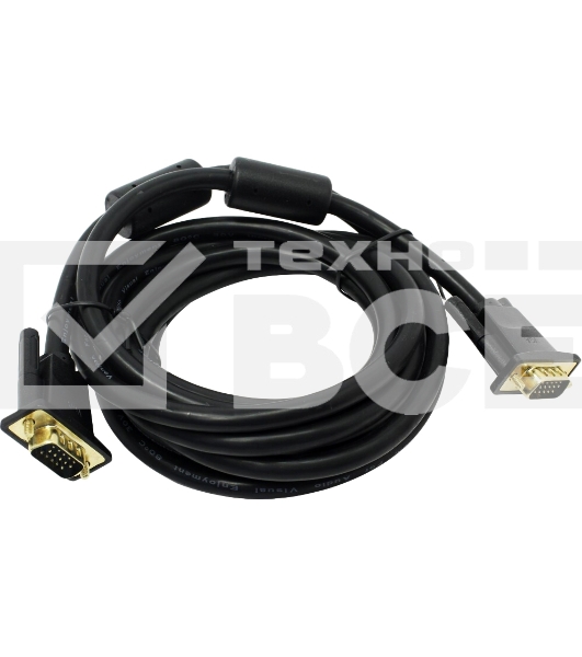 Кабель Vention VGA 15M/15M с 2 ферритовыми фильтрами - 3м
