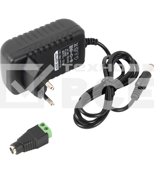 Источник питания 8831 Mollusk-VRK 12/2 12В, 2А. Сетевой диапазон 110-245В встр. вилка