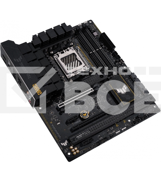 Материнская плата ASUS TUF GAMING B650-PLUS, AM5, AMD B650, 4xDDR5, 4xSATA, 3xM.2, 1xPCI-E 4.0 x16, 1xPCI-E 4.0 x4, 2xPCI-E x1, 1xHDMI, 1xDP, 1x 2.5Gb LAN, 2xUSB-A 3.2 Gen 2, 1xUSB-A 3.2 Gen 2x2, 1xUSB-C 3.2 Gen 2, 5x3.5 мм, 7.1, ATX