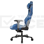 Кресло игровое Knight Craft Dragon синий эко.кожа крестов. металл, фото24