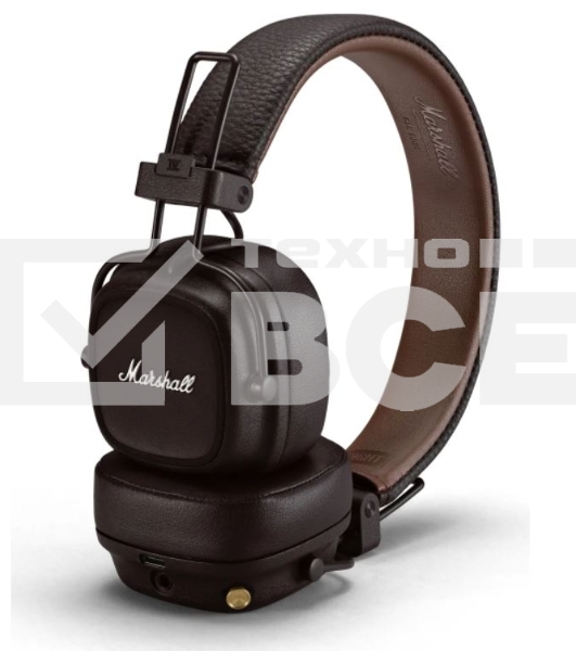 Наушники накладные беспроводные Marshall MAJOR IV коричневые