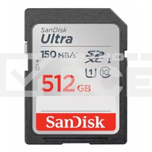 Карта памяти SANDISK SDXC 512GB UHS-I SDSDUNC-512G-GN6IN