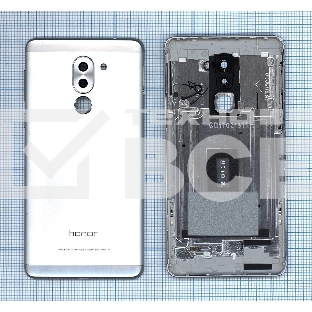 Задняя крышка для Huawei Honor 6X  серебристая