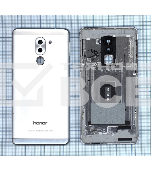 Задняя крышка для Huawei Honor 6X  серебристая