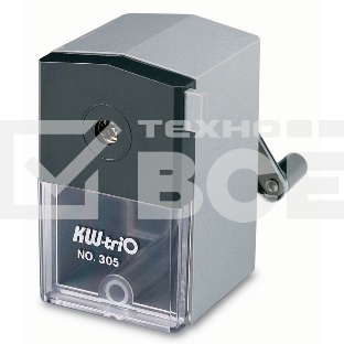 Точилка для карандашей механическая Kw-Trio 305A 1 отверстие 8мм пластик ассорти