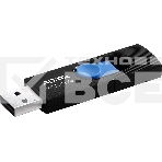 Флеш диск 128GB A-DATA UV320, USB 3.2, черный/голубой, фото3