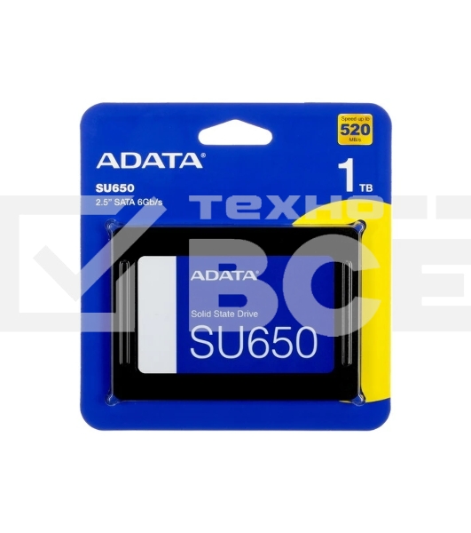 Накопитель SSD ADATA Ultimate SU650, 1Tb, SATA III, 2.5