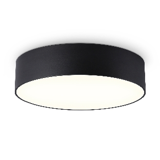 Потолочный светодиодный светильник Ambrella light FV5521 BK черный LED 26W 3000K D220*58 (Без ПДУ)