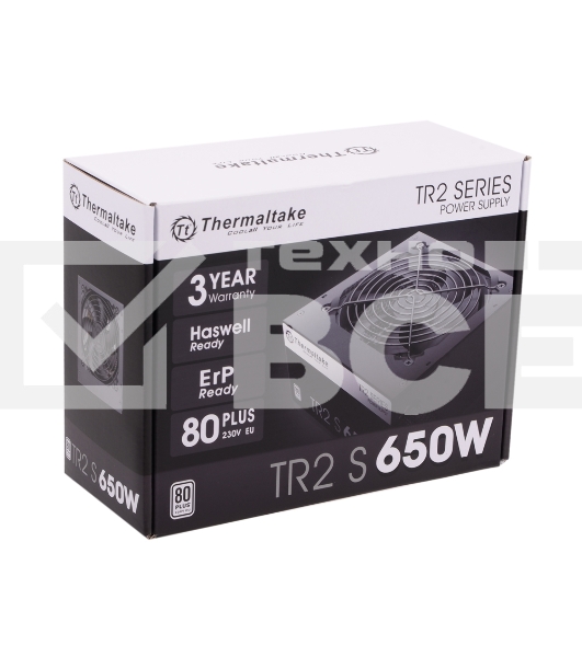 Блок питания Thermaltake TR2 S 650W Retail (PS-TRS-0650NPCWEU-2), 650Вт, 80 PLUS ,120мм, черный