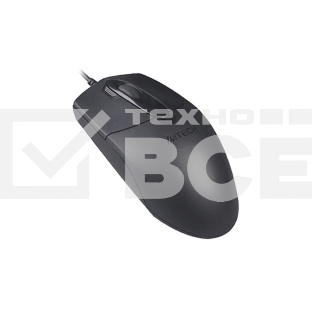 Мышь проводная A4Tech OP-730D черный, 1200 dpi, USB, кнопки - 4