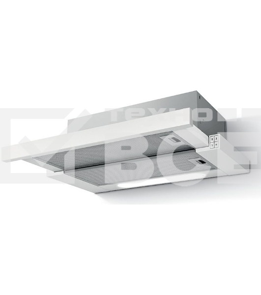 Вытяжки встраиваемая Jet Air AURORA LX/WH/F/50/  50 см,  650м3, кнопочное управление, белая