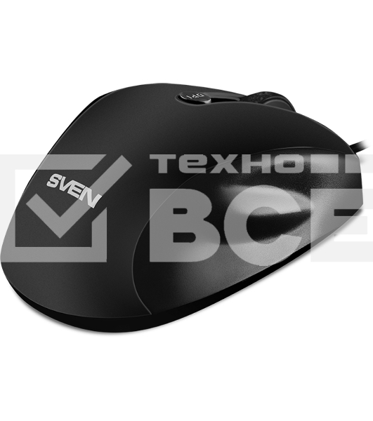 Мышь проводная SVEN RX-113 черный, 2000 dpi, USB, кнопки - 6