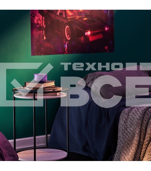 Умная колонка Яндекс Станция Лайт, 5Вт, с голосовым ассистентом Алиса, фиолетовый (YNDX-00025P)
