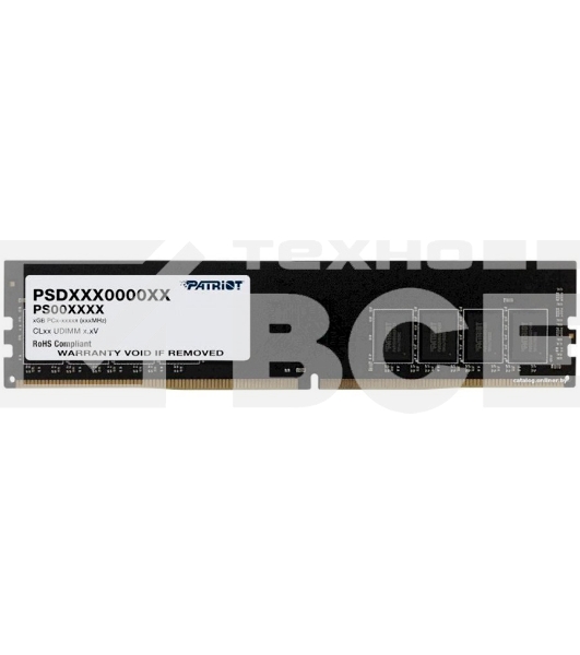 Оперативная память Patriot Signature, DDR4, 16GB (1x16 GB), 3200 MHz, CL22