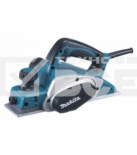Рубанок Makita KP0800X1 Рубанок,{620Вт,17000об\м,ширина-82мм,глуб-2.5мм,2.6кг,кор, набор ножей D-07945}