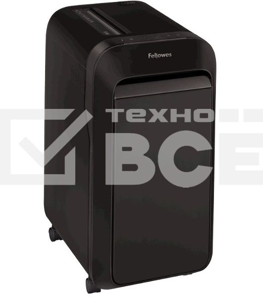 Шредер Fellowes PowerShred LX220 черный (секр.P-4)/перекрестный/20лист./30лтр./скрепки/скобы/пл.карты