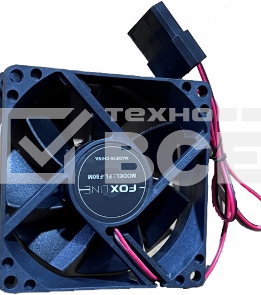Вентилятор Foxline FL-F80M черный 80mm 4-pin
