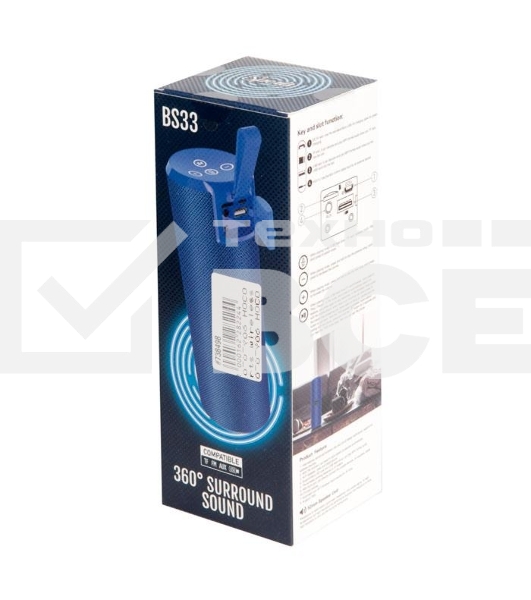 Портативная колонка HOCO BS33 Voice sports wireless speaker, синий