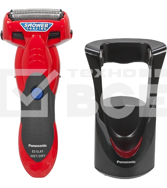 Бритва сетчатая Panasonic ES-SL41R520 реж.эл.:3 питан.:аккум. красный/черный