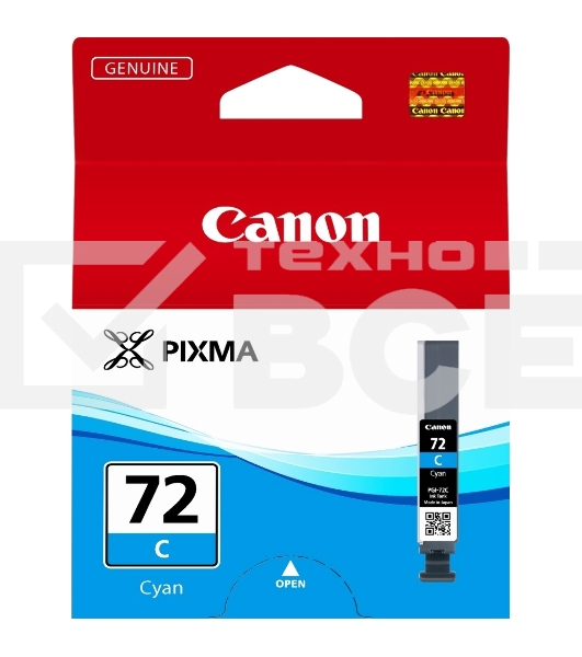 Картридж струйный PGI-72C (6404B001), для Canon PRO-10, Голубой, 525стр.