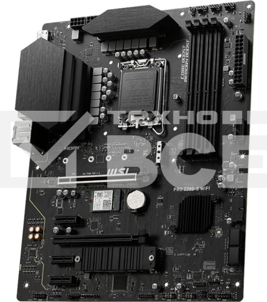 Материнская плата MSI PRO Z790-S WIFI, LGA 1700, ATX, 4xDDR5, 1xPCIe 5.0 x16, 4xM.2, 4xSATA, 1xHDMI, 1xDP, 2.5 Gigabit Ethernet, 7.1 аудио