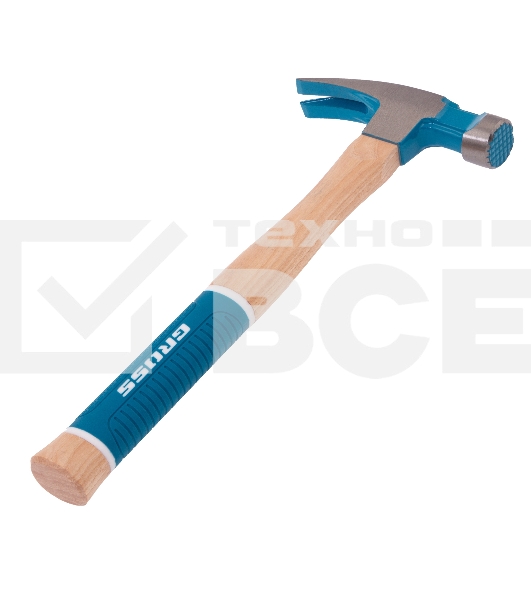 Молоток-гвоздодер Gross AMERICAN HICKORY 380 г, угол 75, магнит, обрезиненная рукоятка